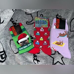 Hot Sox Women’s Crew Socks 3-Pairs- New